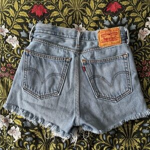 Levi's Light Blue Jean Shorts